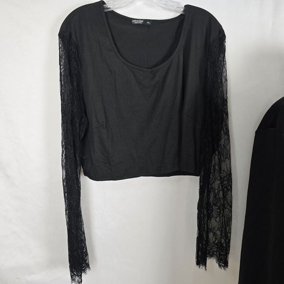 Shein Tops Women's 3XL Black Stretch Long Sleeve 3 Blouse Bundle Deal - Picture 2 of 11
